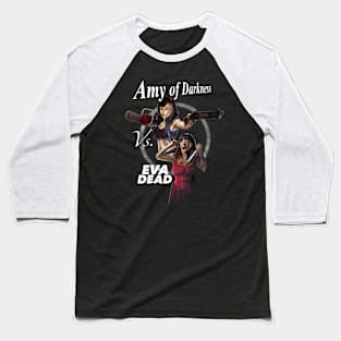 Amy vs Eva Dead Baseball T-Shirt